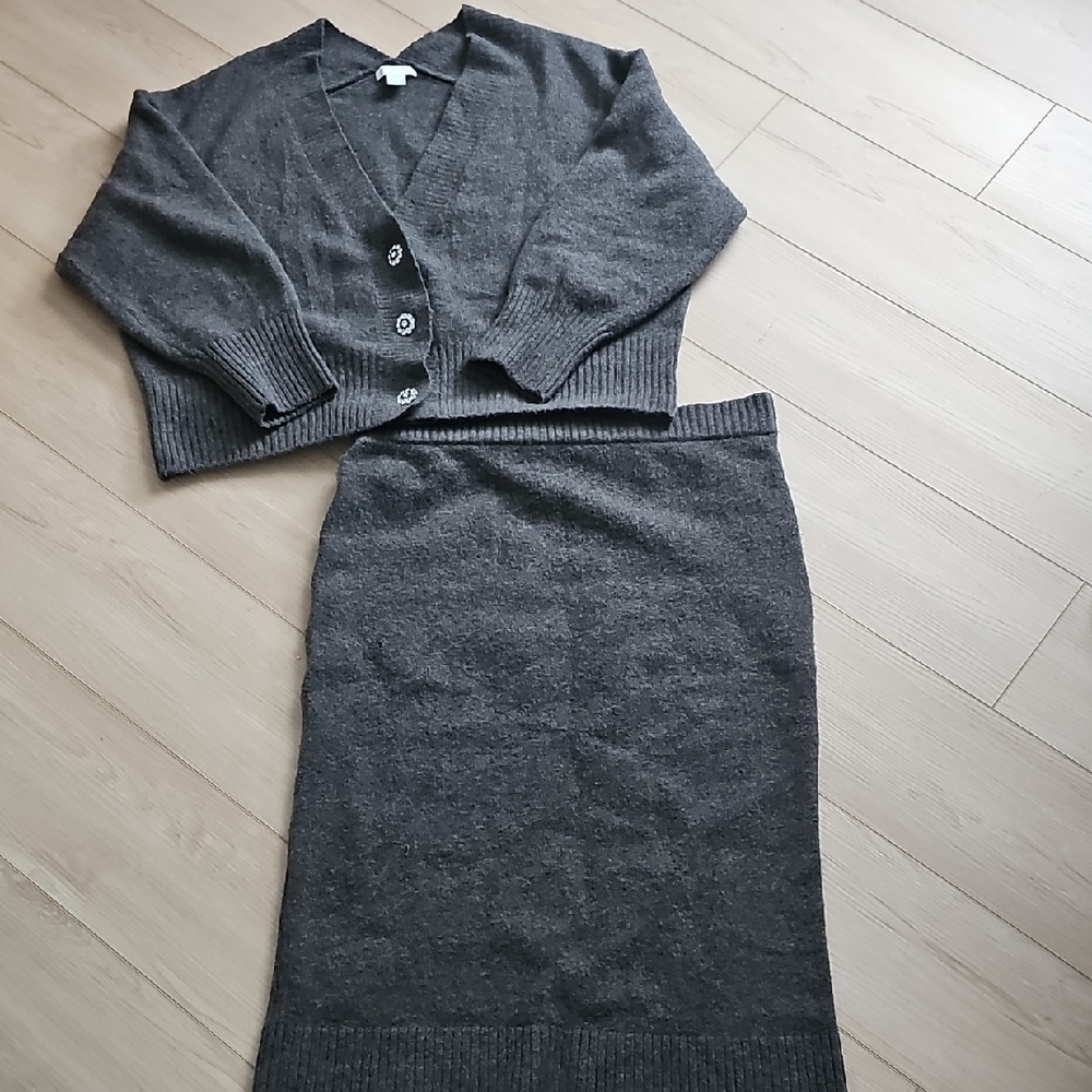 H&M Charcoal Women's Skirt Set